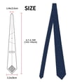 thumbnail image 2 of Zufioo Nautical Themed Simple Anchors Print Men's Silk Tie, Business Suit Tie - Anti-floating Buckle Design, Clothing Accessories Suitable for Business, Daily Life, Banquets, 2 of 7