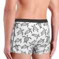 thumbnail image 3 of Disketp Hand Drawn Turtle Men's Boxer Briefs,Soft and Breathable Cotton Underwear with ComfortFlex Waistband, 3 of 7