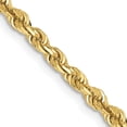 thumbnail image 6 of Diamond2Deal 10K Yellow Gold 3mm Diamond-Cut Quadruple Rope Chain Necklace for Women 20", 6 of 6