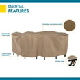 thumbnail image 5 of Duck Covers Essential 109 in. L Rectangular/Oval Patio Table & Chair Set Cover, 5 of 9