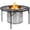 Black,Upgraded Version, variant on BarefHaven Fire Pit Surround Tabletop for Solo Stove Bonfire/Ranger, Foldable Round Fire Pit Table-Surround Ventilated Tabletop and Foldable Legs Design to Install and Portable for Yard, Patio