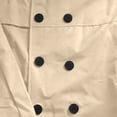 thumbnail image 4 of Mens Pea Coats Double Breasted Notched Lapel Belt Casual Slim Fit Trench Coat Mid Long Fall Winter Windproof Overcoat with Pockets Beige, 4 of 6