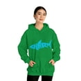 thumbnail image 6 of Shark Spell Out Hoodie Unisex Heavy Blend™ Hooded Sweatshirt, 6 of 9