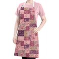 thumbnail image 5 of Pioneer Flower Floral Print Pattern Apron for Women and Men, Cotton Linen Waterproof with Pockets, Adjustable, 33x27 Inch for Kitchen, Gardening, BBQ, Salon, 5 of 6
