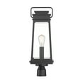 thumbnail image 4 of Matte Black One Light Outdoor Post Lantern from the Boone Collection, 4 of 5