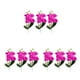 thumbnail image 5 of 3 piezas de flores artificiales de orquídeas Phalaenopsis Moyic quad púrpura, 5 of 6