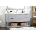 thumbnail image 7 of Elegant Lighting VF19260NT Larkin 60" Free Standing Single Basin Vanity Set - Wood, 7 of 7