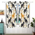 thumbnail image 2 of Dogs with Claws Curtains Black Out Curtains for Sliding Glass Doors Bedroom Living Room Bathroom 2 Panels Set, 2 of 5