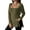Army Green, variant on Women Long Sleeve Shirts Trendy Casual Square Neck Tops Light-Weight Sweaters Black XXL
