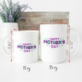 thumbnail image 4 of Happy Mother's Day Coffee Mug Floral Mothers Day Mom Mug, Minimalist Mom Gift, From Daughter, From Son, From Husband For Wife, Ceramic Novelty Coffee Mugs 11oz, 15oz Mug, Tea Cup, Gift P, 4 of 4