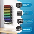 thumbnail image 3 of Archivador de pared Marbrasse de 11 niveles para colgar en metal negro, 3 of 7