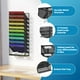 thumbnail image 3 of Archivador de pared Marbrasse de 11 niveles para colgar en metal negro, 3 of 7
