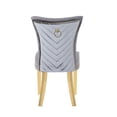 thumbnail image 3 of Gold Legs Tufted Velvet Chairs / Enhance Dining Aesthetics, 3 of 4
