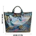 thumbnail image 3 of Bolso tote de PVC para mujer | Bolso de mano de plástico impermeable con cierre de velcro | Bolsa de compras de gran capacidad para el trabajo, viajes y uso diario, 3 of 7