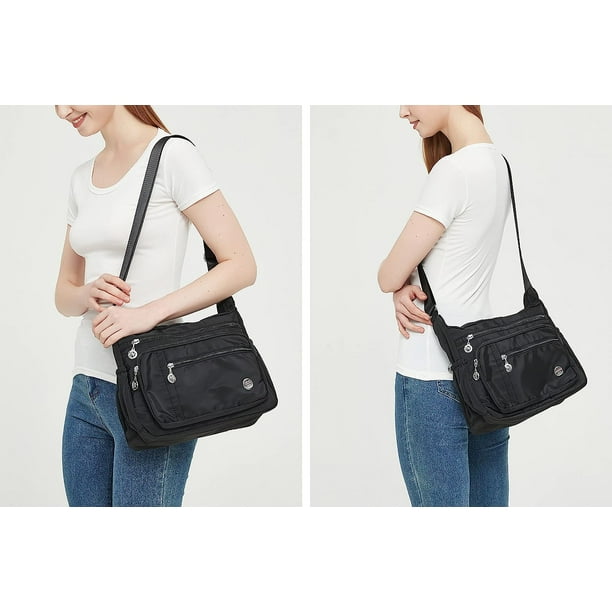 Women's Crossbody Bag Nylon Messenger Bag Shoulder Purse
