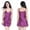 Modena, variant on FLMEI Women's Silk Nightgown Satin Sleepwear Adjustable Spaghetti Strap Nightwear V Neck Slip Dress