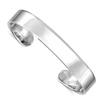 8mm 925 Sterling Silver Just Like Mommy Polished Cuff Teen Bangle Bracelet - Cuff Bracelet for Women