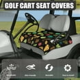 thumbnail image 3 of Renewold Golf Cart Seat Cover with Front Pockets, Terry Knit Fabric Soft Golf Cart Accessories Universal Fit for Most 2 Person Seats, 52" x 32", Monstera Palm Leaf Flower, 3 of 7