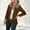 A530 Brown, variant on Xdegoge Womens Open Front Blazer Single Button Notched Lapel Long Sleeve Office Casual Business Work Professional Lightweight Elegant Suit Jacket Coats