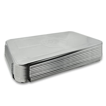 Catering Food Pan Carrier Fig & Leaf (20 Pack) Premium Lids for Full-Size Deep Steam Table Pans l 21