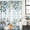 Blue, variant on Sage Green Floral Waterproof Shower Curtain, 72"x72" Washable Polyester Fabric Shower Curtains for Bathroom, Spring Flowers Leaves Farmhouse Decorative Bathtub Curtain Sets with Hooks