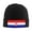 Black, variant on Croatian Flag Winter Beanie Hats for Men Women Warm Cozy Knitted Cuffed Skull Cap Gray