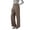 Brown, variant on Women's Dress Pants Business Casual Stretchy Work Pants High Waisted Trendy Office Wide Leg Trousers,Navy,Women's S-XXXL