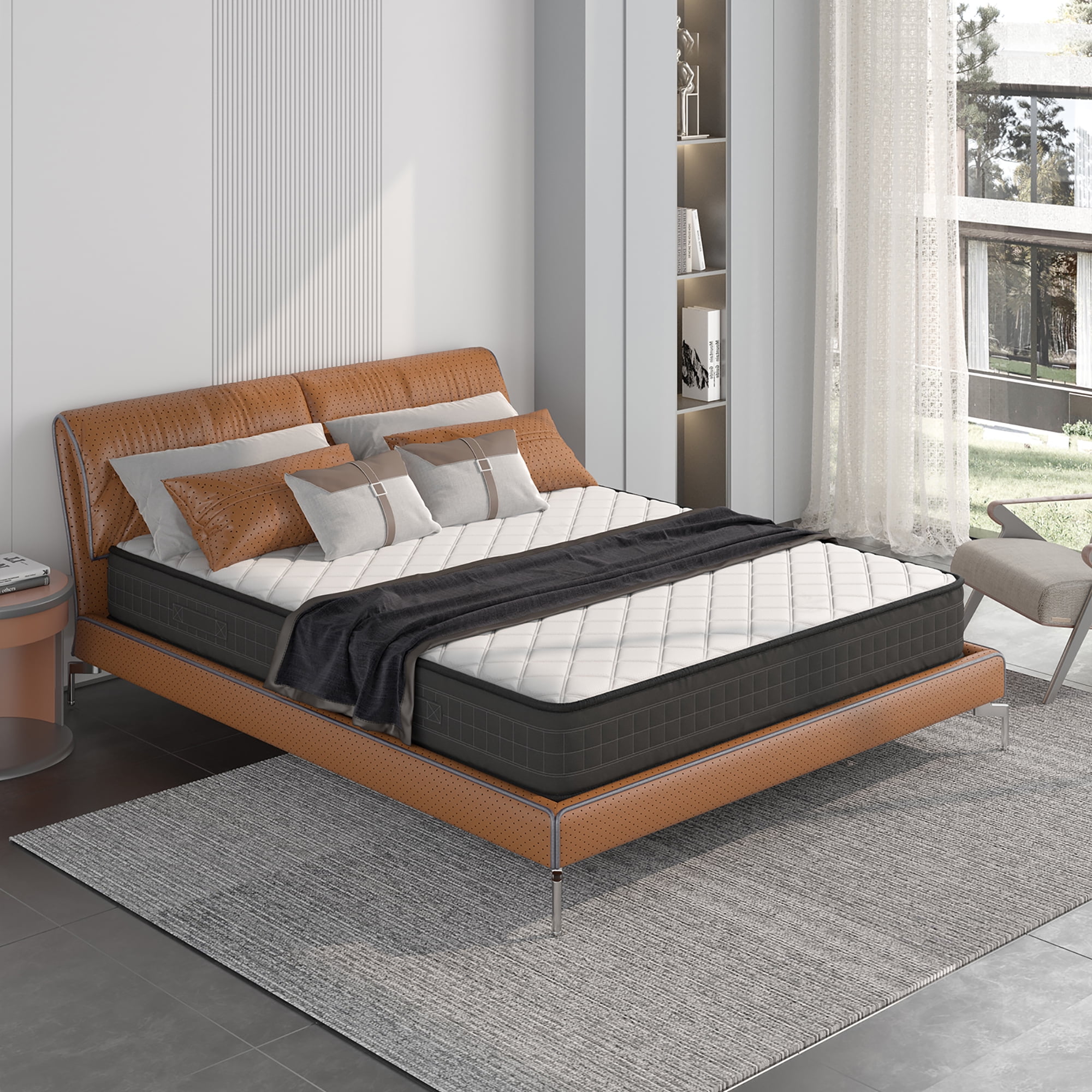 8'' Queen Size Memory Foam Bed Mattress Medium Firm Breathable Pressure Relieve