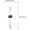 thumbnail image 2 of Solar Garden Decorative Firework Lights, IP65 Grade Waterproof Copper Wire Colored Ball Shaped Ground Plug Landscape Lights Light with Remote Control for Courtyard Garden Decoration, 2 of 7