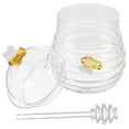 thumbnail image 4 of STRANDCHIC Clear Glass Honey Jar with Dipper Stick and Lid for Kitchen Storage and Dispensing, 4 of 9