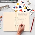 thumbnail image 4 of FORMRS 1-Subject Spiral Notebook 8" x 5" College Ruled 60 Refillable Sheet A5 Hard Cover, 2 Pack, White Geometric, 4 of 7