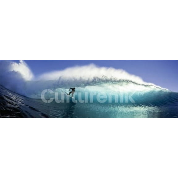 Surfer On The Wave Poster (36 X 12)