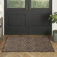 thumbnail image 6 of Nourison Versatile Diamond Geometric Flatweave Indoor Outdoor Area Rug Brown 2' x 4', 6 of 8