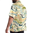 thumbnail image 3 of Atlas Men's Short Sleeve Beach Shirts Poplin Spread Collar Tops Casual Printed Button Down Summer Unisex, 3 of 6