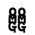 thumbnail image 2 of Pendiente colgante Sunnimix letras OMG Hip Hop, 2 of 6