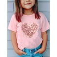 thumbnail image 1 of Camiseta de algodón con estampado de corazón joven: suave, transpirable, lavable a máquina, informal y elegante, ideal para regalar, imprescindible de verano | Diseño divertido | Ajuste cómodo | Cami, 1 of 7
