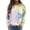 Brown, variant on kaondbfi Hoodless Sweatshirts for Pretty Women Tie Dye Sweatshirt Casual Long Sleeve Crewneck Pullover Shirts Womens Summer Fall Fashion Sweat Shirts