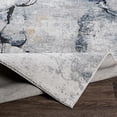 thumbnail image 4 of Mark&Day Area Rugs, 10x14 Tuil Modern Abstract Marble Dark Blue Area Rug, Grey Ivory Blue Marble Swirl Carpet for Living Room, Bedroom or Kitchen (10' x 14'), 4 of 8