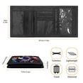 thumbnail image 6 of FUIALDOLG Bald Eagle Patriotic Print Children's Wallet, Polyester Trifold Pouch for School, Thin Portable Trifold Card Wallet, 6 of 7