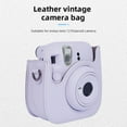 thumbnail image 3 of For Fujifilm Instax Mini 12/11/9/8 Retro Instant Camera Protective Case Camera Shoulder Bag PU Leather Lightweight Accessories Light Brown, 3 of 6