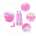 thumbnail image 4 of unbranded Bike Baskets for Kids 1Set Pink Round Bicycle Accessory for Children, 4 of 8
