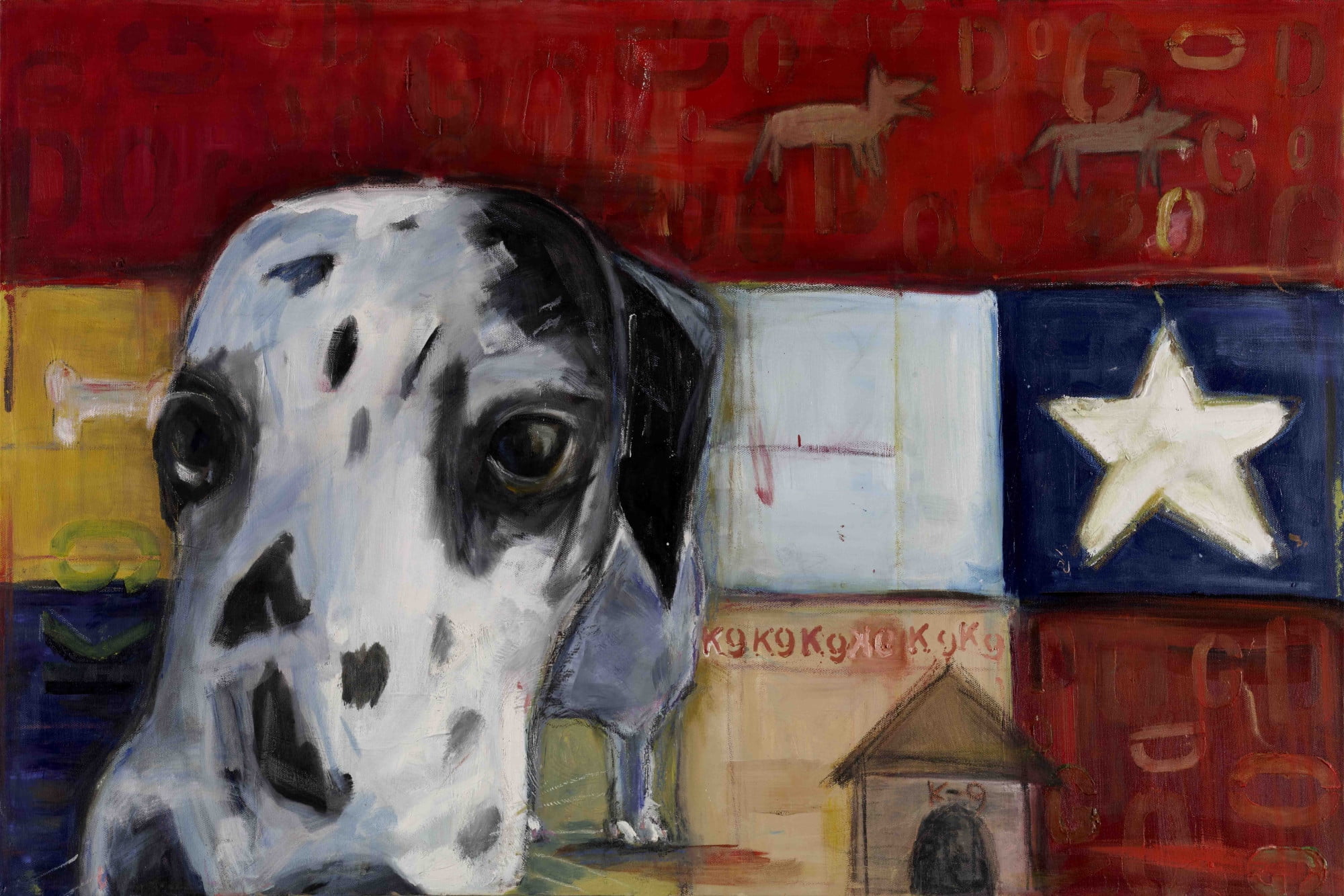 Marmont Hill "Sniff Sniff" by Tori Campisi Painting Print on Canvas