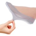 thumbnail image 4 of 6 Pairs Gray Women's No Show Socks, Nylon Ultra Low Cut Non-Slip Thin Liner Socks, Invisible Socks for Flats, 4 of 5