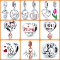 thumbnail image 2 of Colgante De Plata Esterlina 100 % 925 , Día De La Madre , Adecuado Para Pulsera pandora , Regalo De diy, 2 of 3
