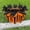 Orange, variant on FORZA Water Bottles + Carrier Set [8x Bottles] | Hygiene [1L] or Sports Bottle [750ml] with Stackable Carrier for Soccer Rugby Training Gym & Teams