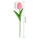 thumbnail image 3 of Tulipanes artificiales 10Pcs - Flores artificiales de 13,5" para decoración primaveral, despacho, bodas y ramos, morado, 3 of 7
