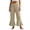 67Khaki404, variant on WERYOUNG Casual Flare Cropped Pants For Women Solid Color Relaxed Fit Wide Leg Trousers Home Lounging Versatile Slacks