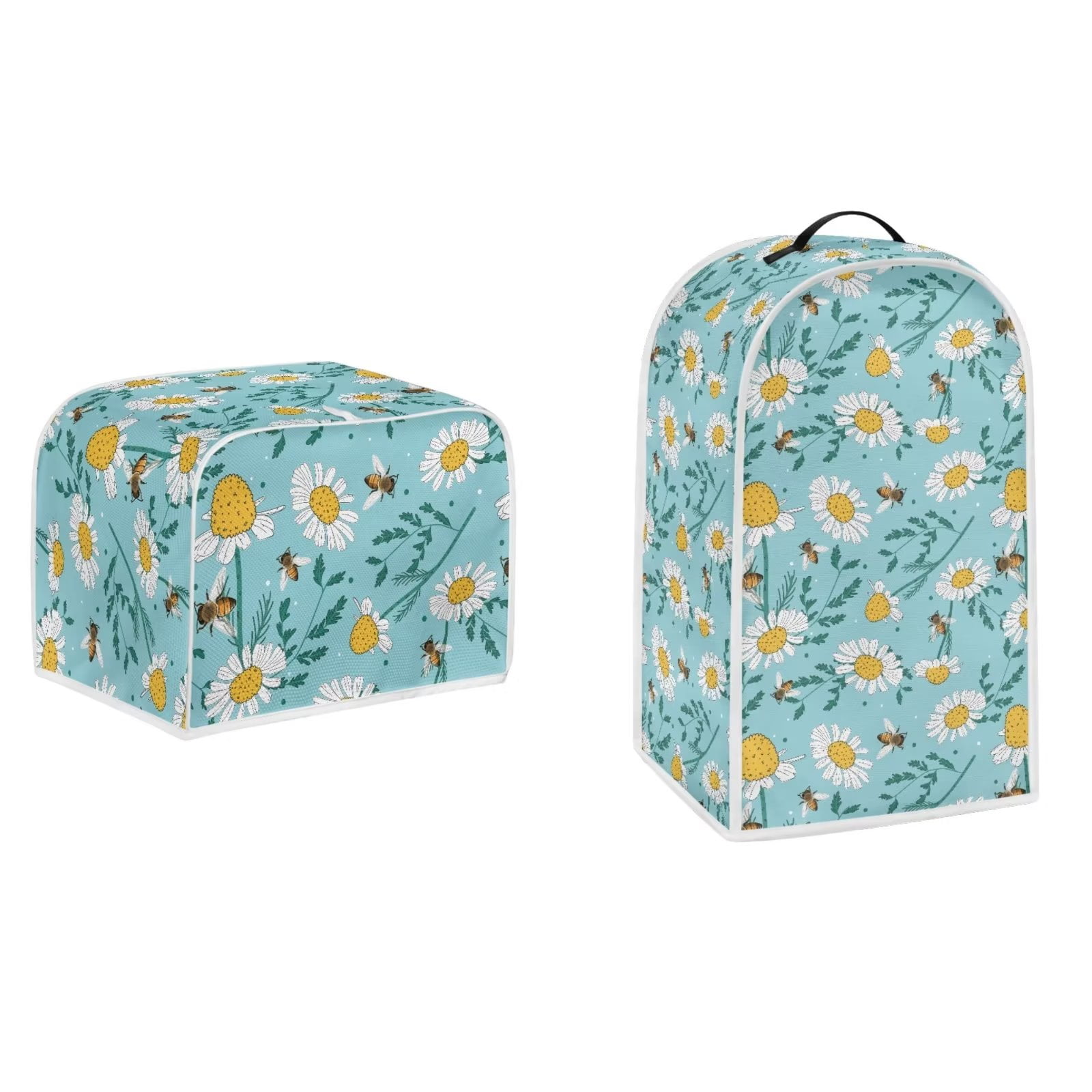 NETILGEN Bee Flowers Blender Dust Cover Washable Food Processor Dust