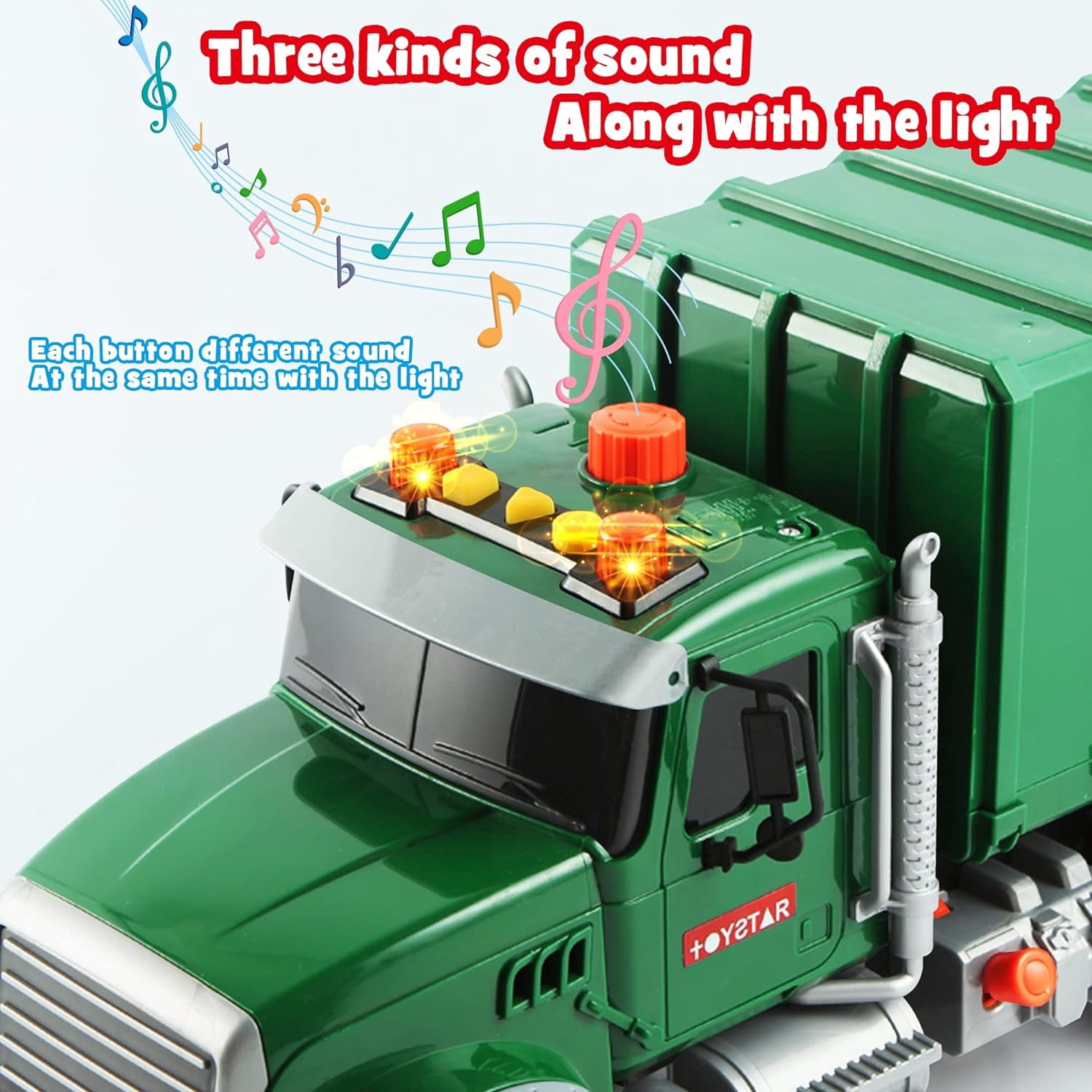 Construction Vehicle, Funtogether Toys Collectible Crane Truck with Realistic Lights & Sounds for Boys and Girls