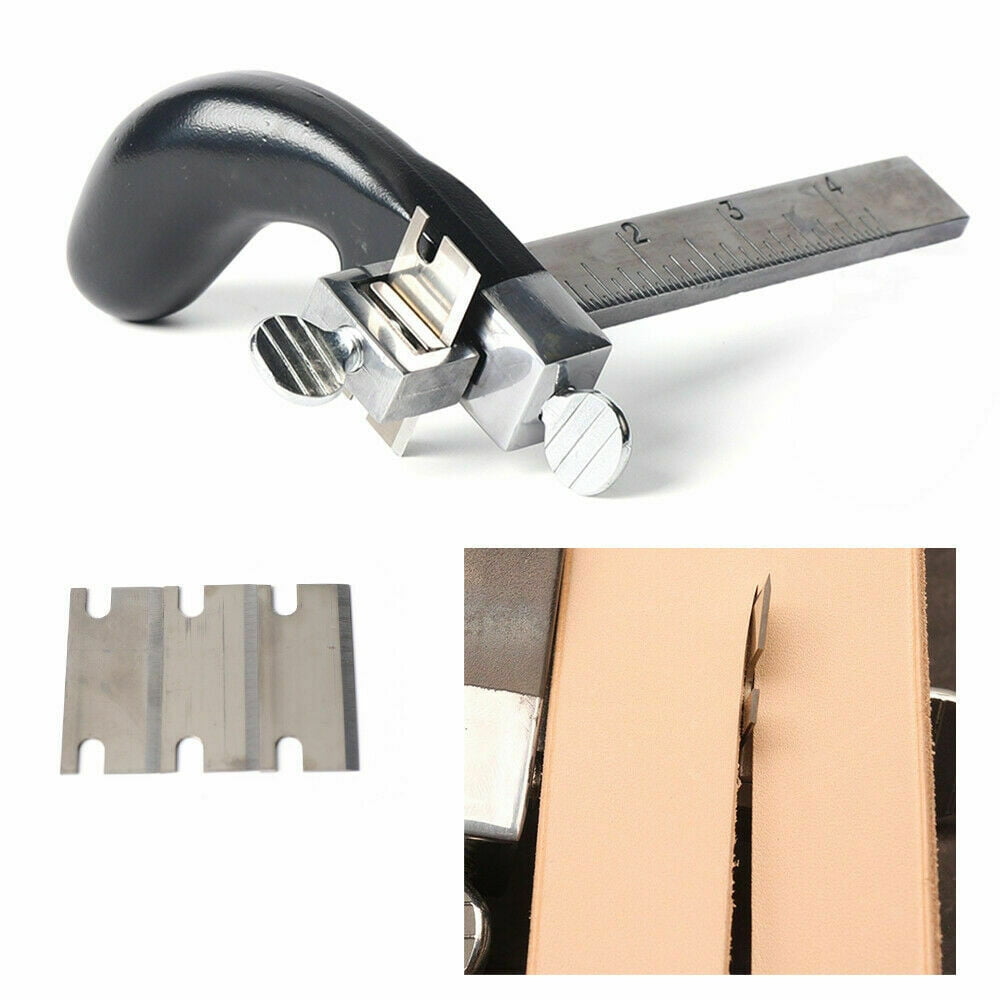Leather Strap Cutting Tool + 3 x Blade for Leather Craft Professional and Amateur